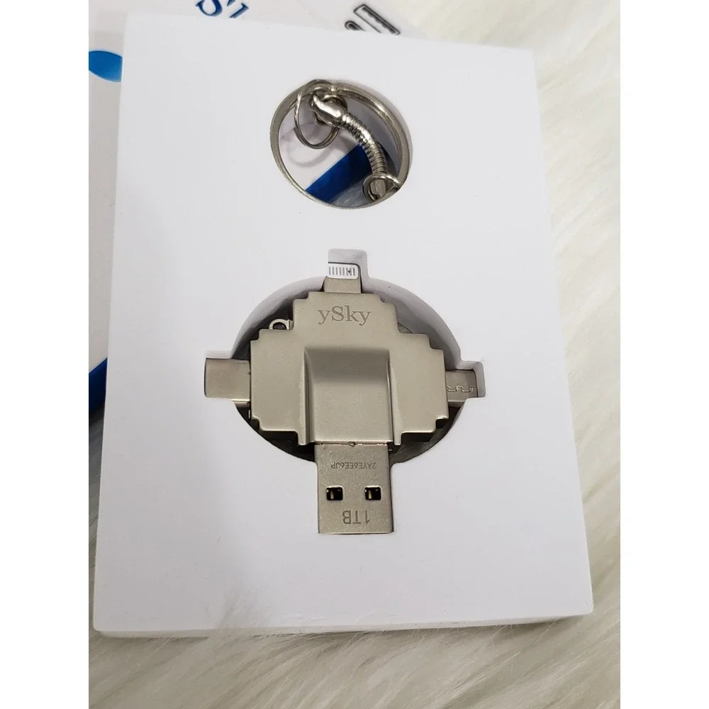 NEW OPEN BOX Ysky Photo Stick Keychain Phone Memory Flash Drive 1TB